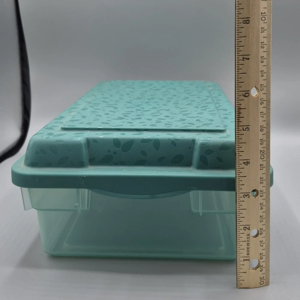 Vintage Rubbermaid Green 0286 High Top‎ Storage Box